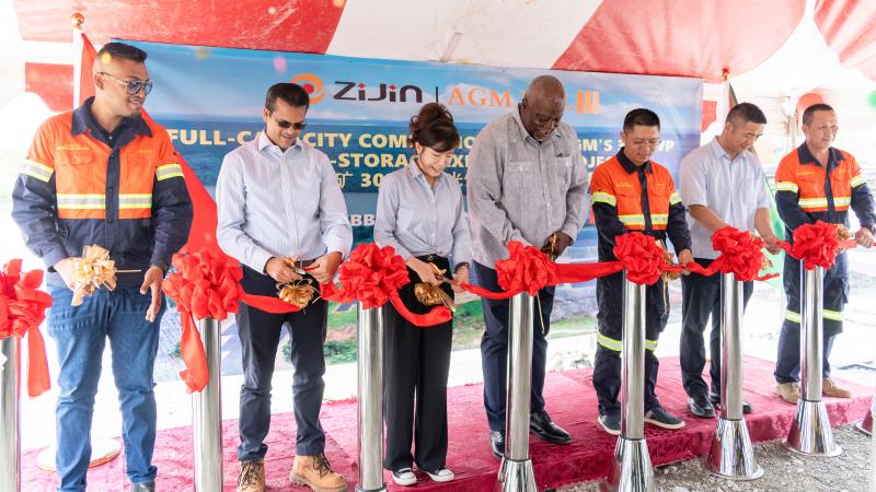 Mina de Oro Aurora de Zijin inaugura el sistema de energía solar más grande de Guyana