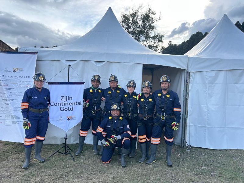 El equipo de rescate de Continental Gold se coronó campeón absoluto en la VI Competencia Nacional de Seguridad y Rescate Minero